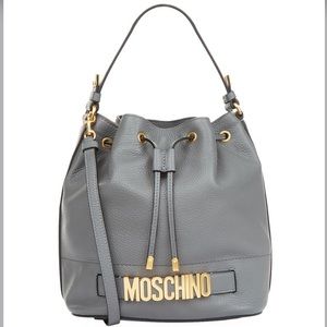 Moschino leather bucket bag preloved.